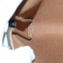 Christian Dior Honeycomb Canvas Clutch Bag PVC Leather Black Gold Auth ti2065-12