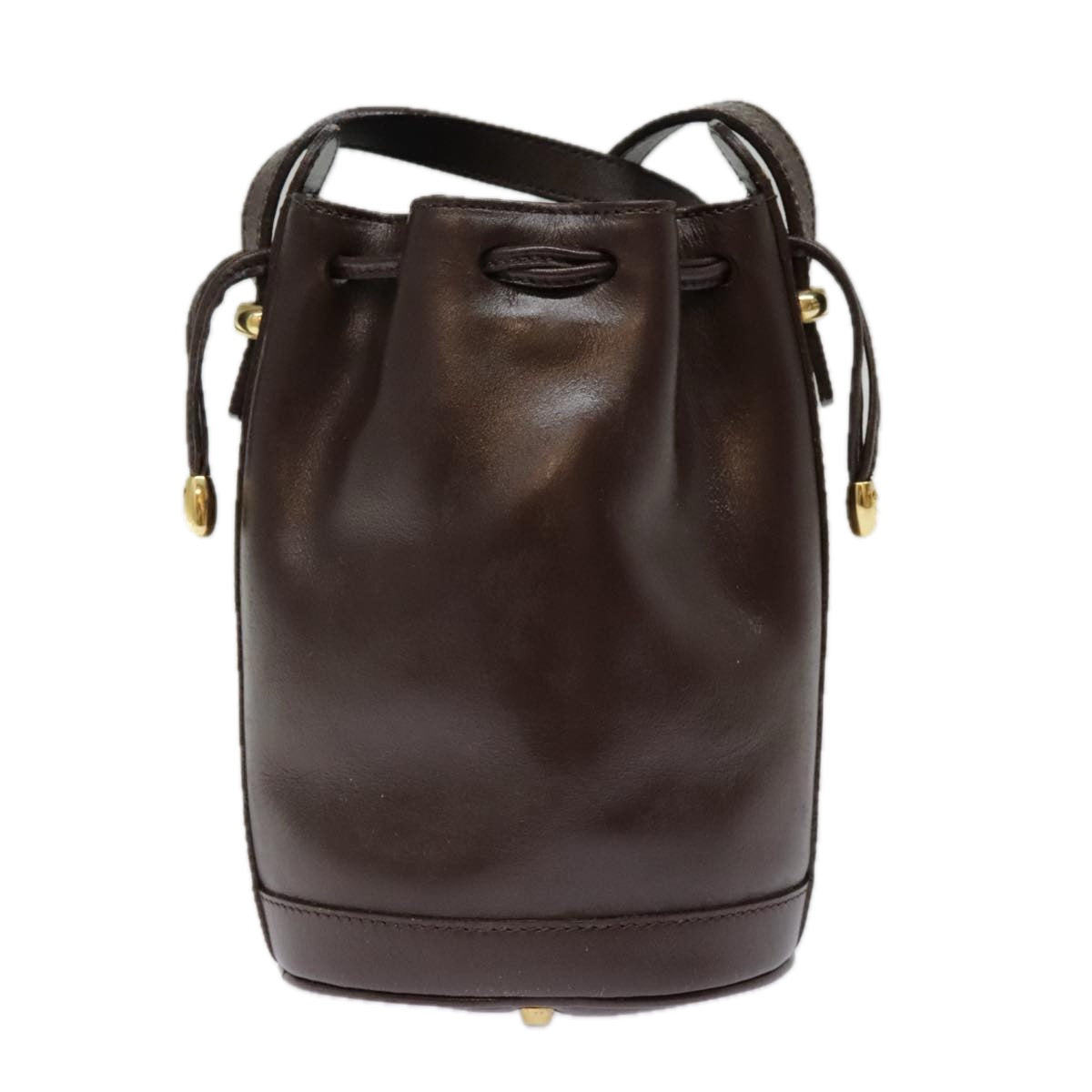 BALLY Shoulder Bag Leather Brown Auth ti2066 - 0