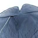 HERMES Hand Bag Canvas Wine Red Black Silver Auth ti2069-19