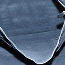 HERMES Hand Bag Canvas Wine Red Black Silver Auth ti2069-22