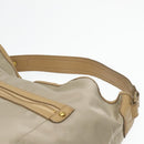 BURBERRY Blue Label Shoulder Bag Nylon 2way Beige Auth ti2073-8