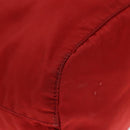 PRADA Pouch Nylon Red Silver Auth ti2074-14