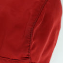 PRADA Pouch Nylon Red Silver Auth ti2074-16