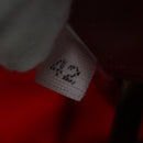 PRADA Pouch Nylon Red Silver Auth ti2074-12