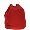 PRADA Pouch Nylon Red Silver Auth ti2074-2