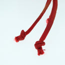 PRADA Pouch Nylon Red Silver Auth ti2074-7