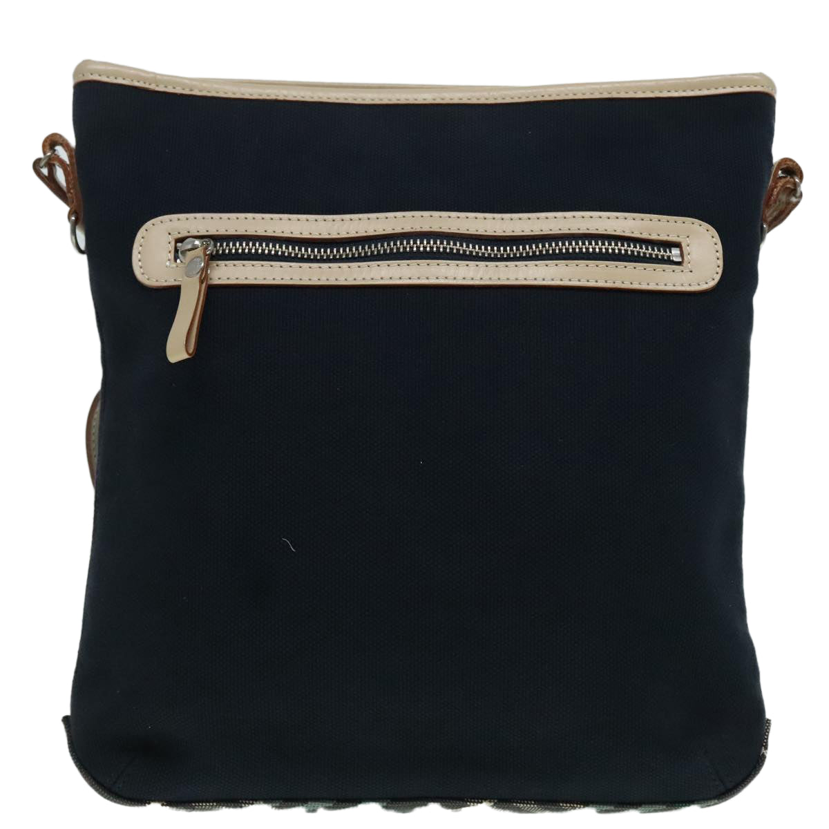 BURBERRY Blue Label Shoulder Bag Canvas Navy Auth ti2075 - 0