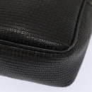 BALLY Shoulder Bag PVC Leather Black Auth ti2094-15