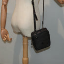 BALLY Shoulder Bag PVC Leather Black Auth ti2094-20