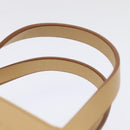 BURBERRY Hand Bag Leather Beige Auth ti2096-7