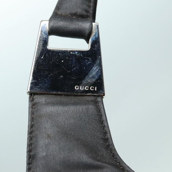 GUCCI Tote Bag Nylon Black Auth ti2101