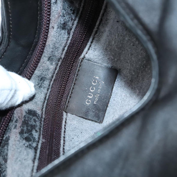 GUCCI Tote Bag Nylon Black Auth ti2101