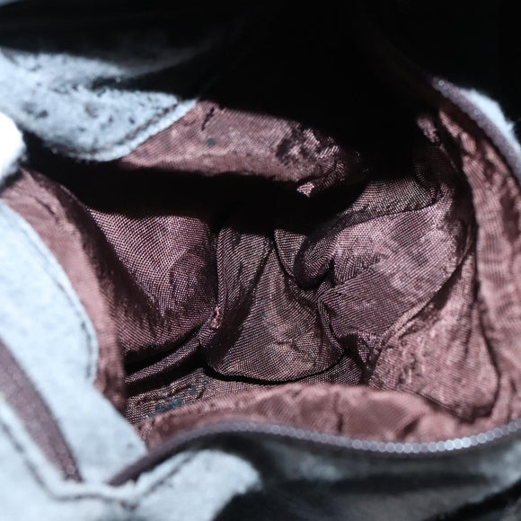 GUCCI Tote Bag Nylon Black Auth ti2101