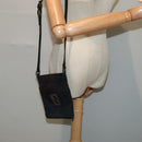 FENDI Zucca Canvas Shoulder Bag Nylon Black Auth ti2102-21