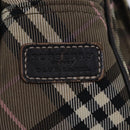 BURBERRY Nova Check Blue Label Shoulder Bag Nylon Brown Auth ti2105-17