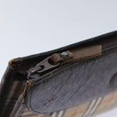 Burberrys Nova Check Clutch Bag Canvas Beige Auth ti2111-9