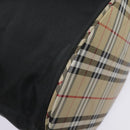 Burberrys Nova Check Blue Label Tote Bag Nylon Black Beige Auth ti2116-15