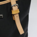 Burberrys Nova Check Blue Label Tote Bag Nylon Black Beige Auth ti2116-10