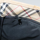 Burberrys Nova Check Blue Label Tote Bag Nylon Black Beige Auth ti2116-20