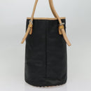 Burberrys Nova Check Blue Label Tote Bag Nylon Black Beige Auth ti2116-4