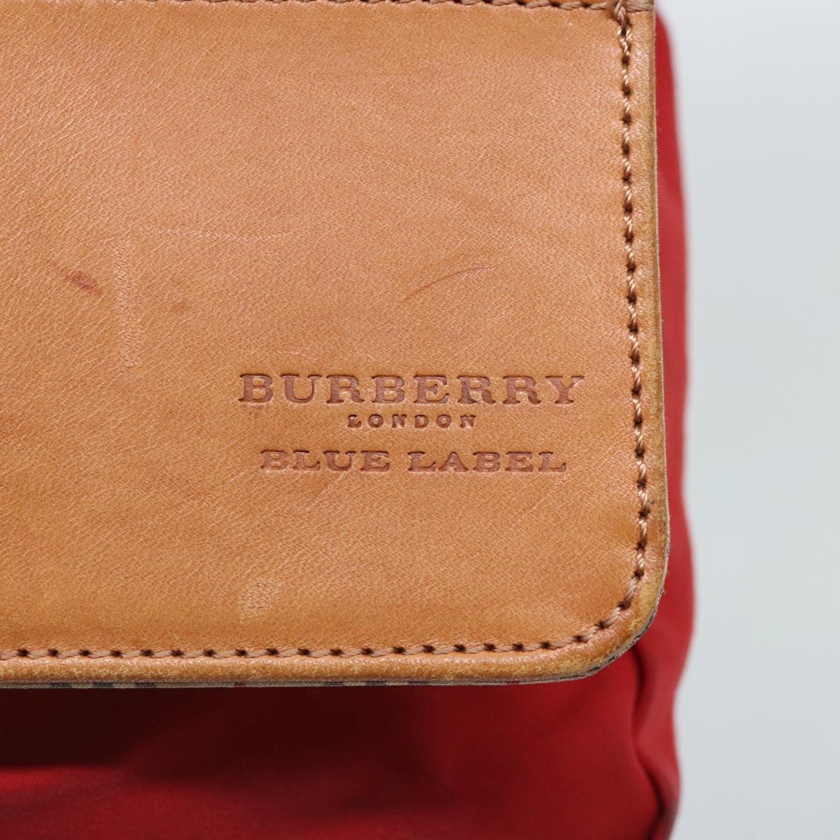 BURBERRY Shoulder Bag Nylon Red Auth ti2117