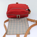 BURBERRY Shoulder Bag Nylon Red Auth ti2117-11