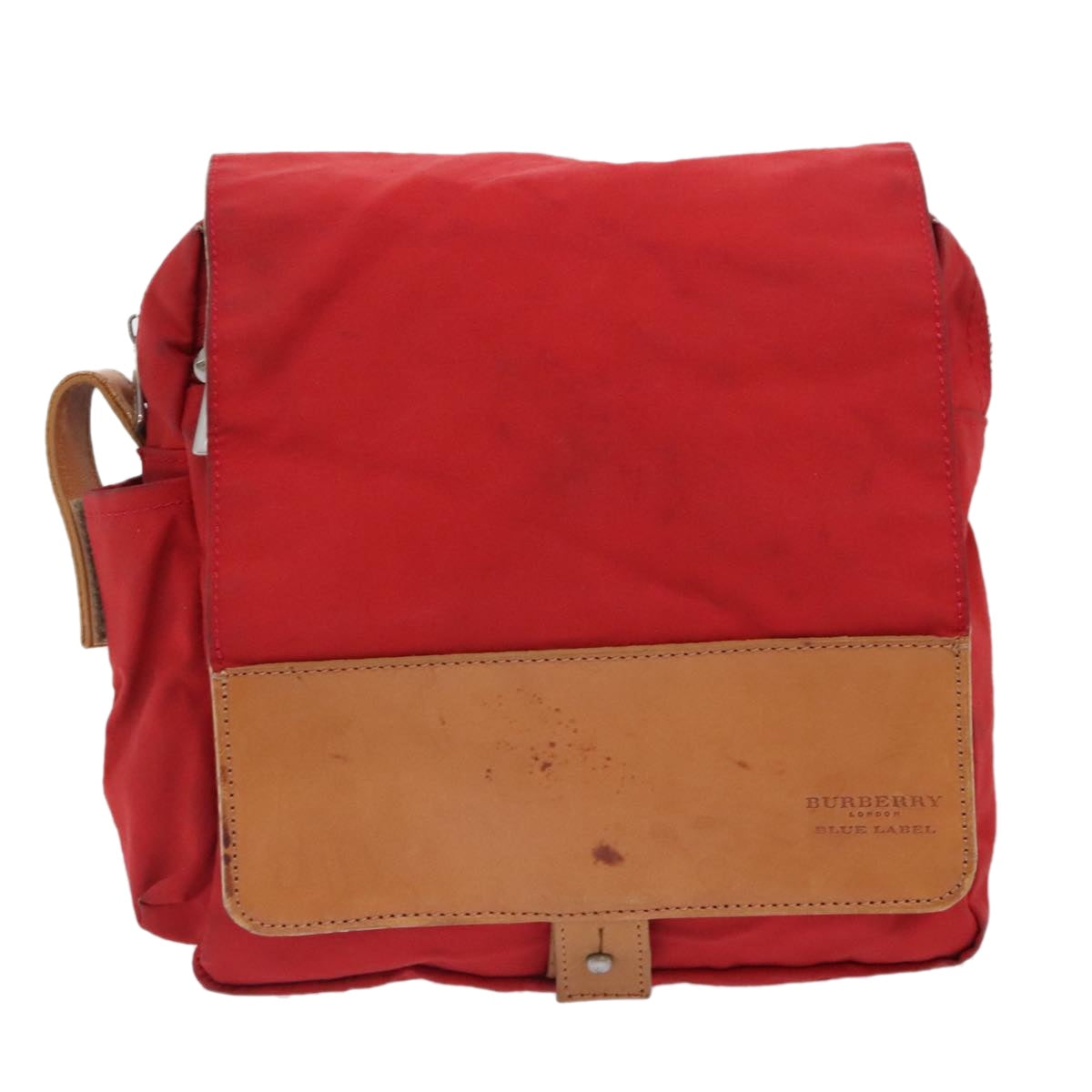 BURBERRY Shoulder Bag Nylon Red Auth ti2117 - 0