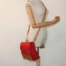 BURBERRY Shoulder Bag Nylon Red Auth ti2117-23