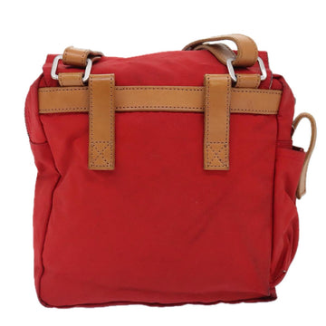 BURBERRY Shoulder Bag Nylon Red Auth ti2117 - 0
