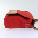 BURBERRY Shoulder Bag Nylon Red Auth ti2117-3