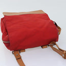 BURBERRY Shoulder Bag Nylon Red Auth ti2117-6