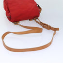 BURBERRY Shoulder Bag Nylon Red Auth ti2117-7