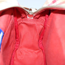 BURBERRY Nova Check Blue Label Shoulder Bag Canvas White Red Auth ti2120-19
