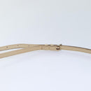 BURBERRY Nova Check Blue Label Shoulder Bag Canvas White Red Auth ti2120-8