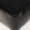 GUCCI Bamboo Hand Bag Nylon Black Silver 000 2014 0580 Auth ti2130-16