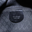 GUCCI Bamboo Hand Bag Nylon Black Silver 000 2014 0580 Auth ti2130-17
