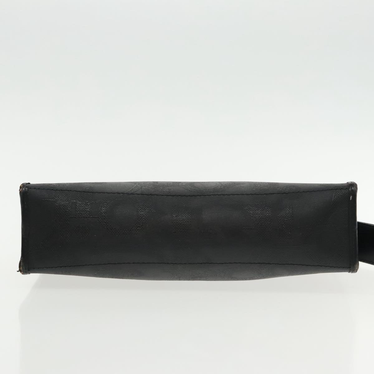 Christian Dior Trotter Canvas Clutch Bag Black Auth ti2132