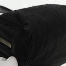 FENDI Hand Bag Cotton Nylon Black Silver Auth ti2136-14