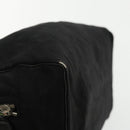 FENDI Hand Bag Cotton Nylon Black Silver Auth ti2136-9