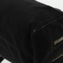 FENDI Hand Bag Cotton Nylon Black Silver Auth ti2136-16