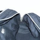 FENDI Hand Bag Cotton Nylon Black Silver Auth ti2136-18