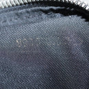 FENDI Hand Bag Cotton Nylon Black Silver Auth ti2136-12