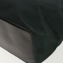 FENDI Hand Bag Nylon Khaki Brown Silver Auth ti2137-16