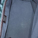 FENDI Hand Bag Nylon Khaki Brown Silver Auth ti2137-11