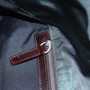 FENDI Hand Bag Nylon Khaki Brown Silver Auth ti2137-19