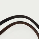 FENDI Hand Bag Nylon Khaki Brown Silver Auth ti2137-8