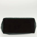 FENDI Hand Bag Nylon Khaki Brown Silver Auth ti2137-5