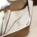 BURBERRY Nova Check Blue Label Hand Bag Beige Red Silver Auth ti2140-19