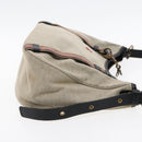 BURBERRY Blue Label Shoulder Bag Canvas Gray Auth ti2141-4