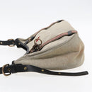 BURBERRY Blue Label Shoulder Bag Canvas Gray Auth ti2141-5